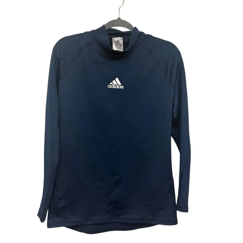 Adidas blue long sleeve shirt size large